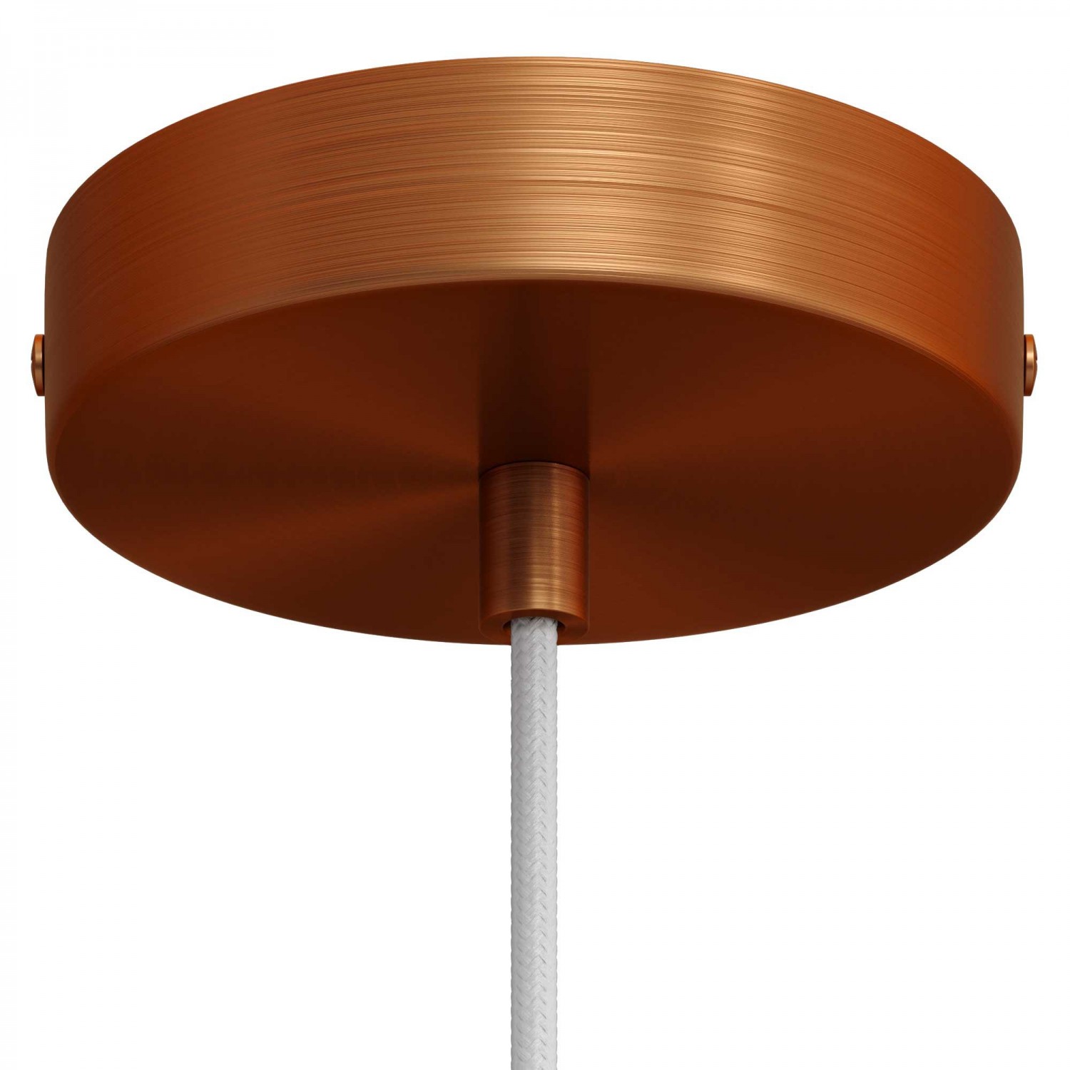 Závesná lampa s textilným káblom a matnými kovovými prvkami - Vyrobená v Taliansku