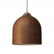 Závesná lampa s textilným káblom a keramickým tienidlom Zvon M - Vyrobená v Taliansku