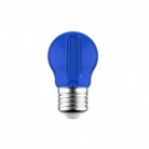 Modrá dekoratívna LED žiarovka G45 Globetta 1,4W E27