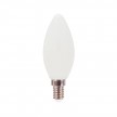 Mliečna LED žiarovka Oliva 6W E14 2700K