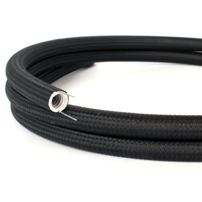 Creative-Tube: ohybná trubica potiahnutá čiernou hodvábnou tkaninou RM04, priemer 20 mm