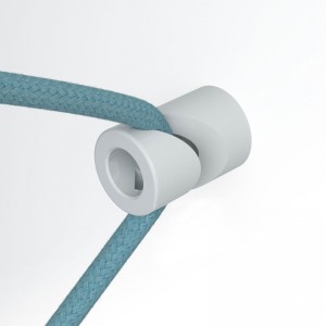 Decentralizér, stropný alebo nástenný "V" háčik pre textilné elektrické káble.