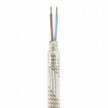 Creative Flex v sade - ohybná trubica potiahnutá svetlo-zmesovou textíliou RM72 s kovovými koncovými svorkami