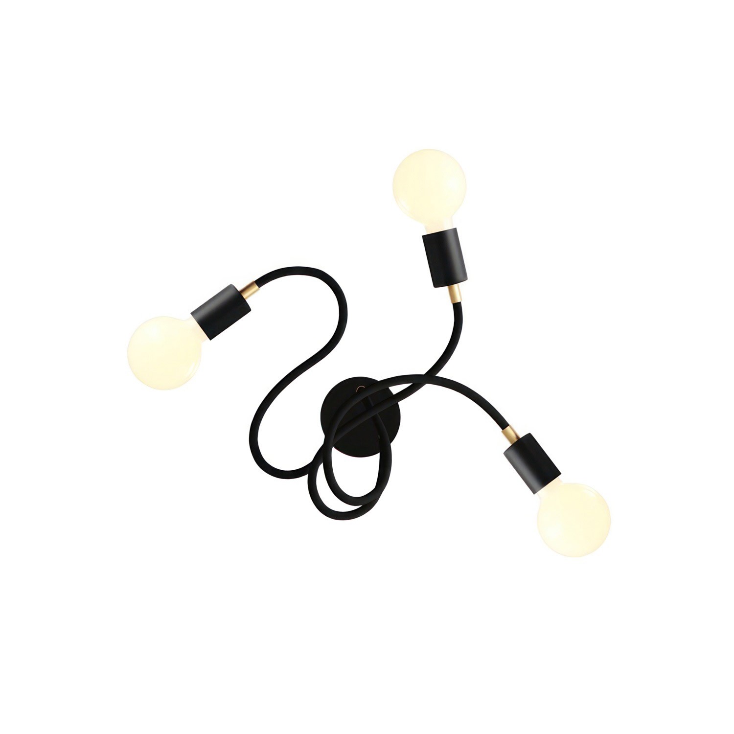 Flex 60, flexibilné nástenné alebo stropné svietidlo, poskytuje rozptýlené svetlo s LED žiarovkou G95