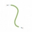 Creative Flex v sade - ohybná trubica potiahnutá trávovo zelenou textíliou RM77 s kovovými koncovými svorkami