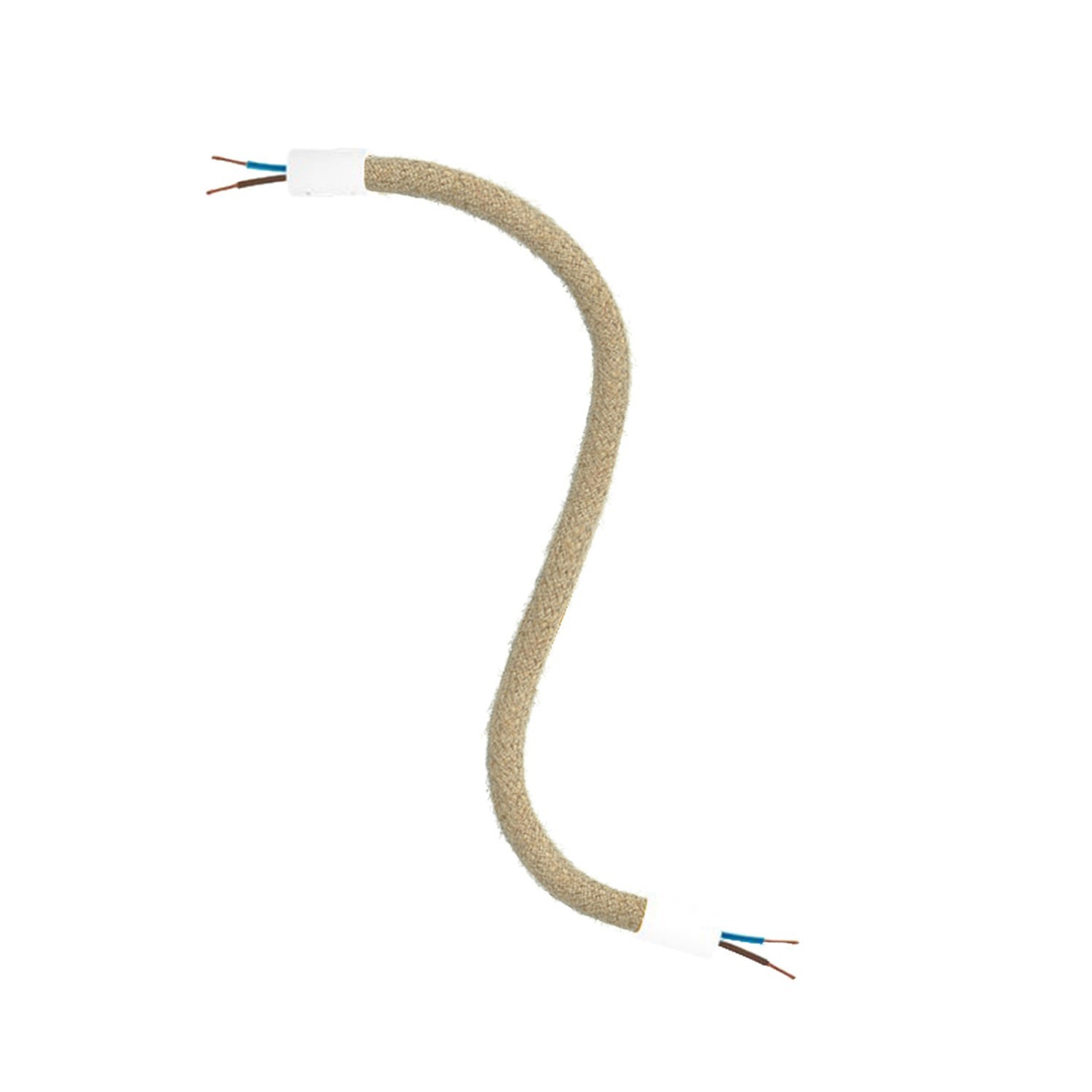 Creative Flex v sade - ohybná trubica potiahnutá prírodnou jutou RN06 s kovovými koncovými svorkami