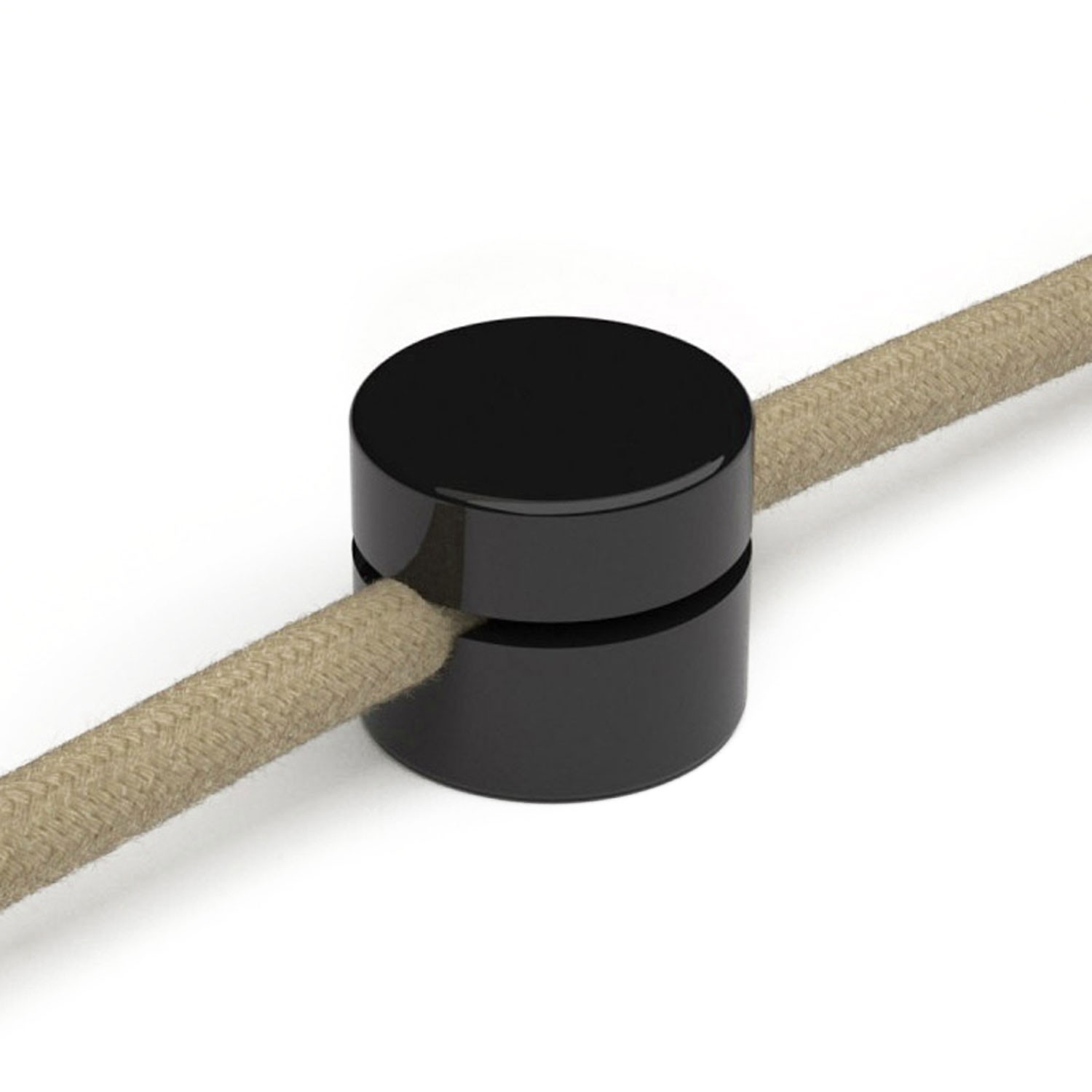 Univerzální nástěnná kabelová svorka pro textilní elektrické kabely se širším průměrem 3x1 e 3x1,5 and for EIVA system -2 pieces