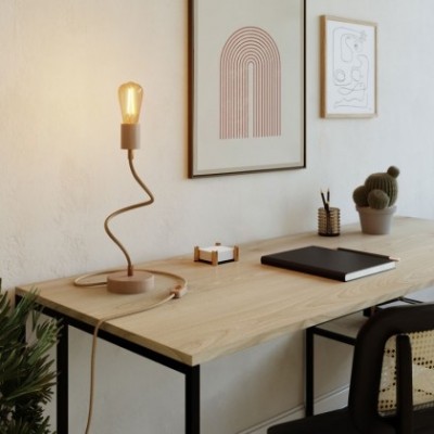 Drevená nastaviteľná stolná lampa s rozptýleným svetlom - Flex Wood