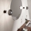 Applique - nástenné, stropné svietidlo s dekoratívnou žiarovkou so strieborným vrchlíkom - IP44 Vodeodolné