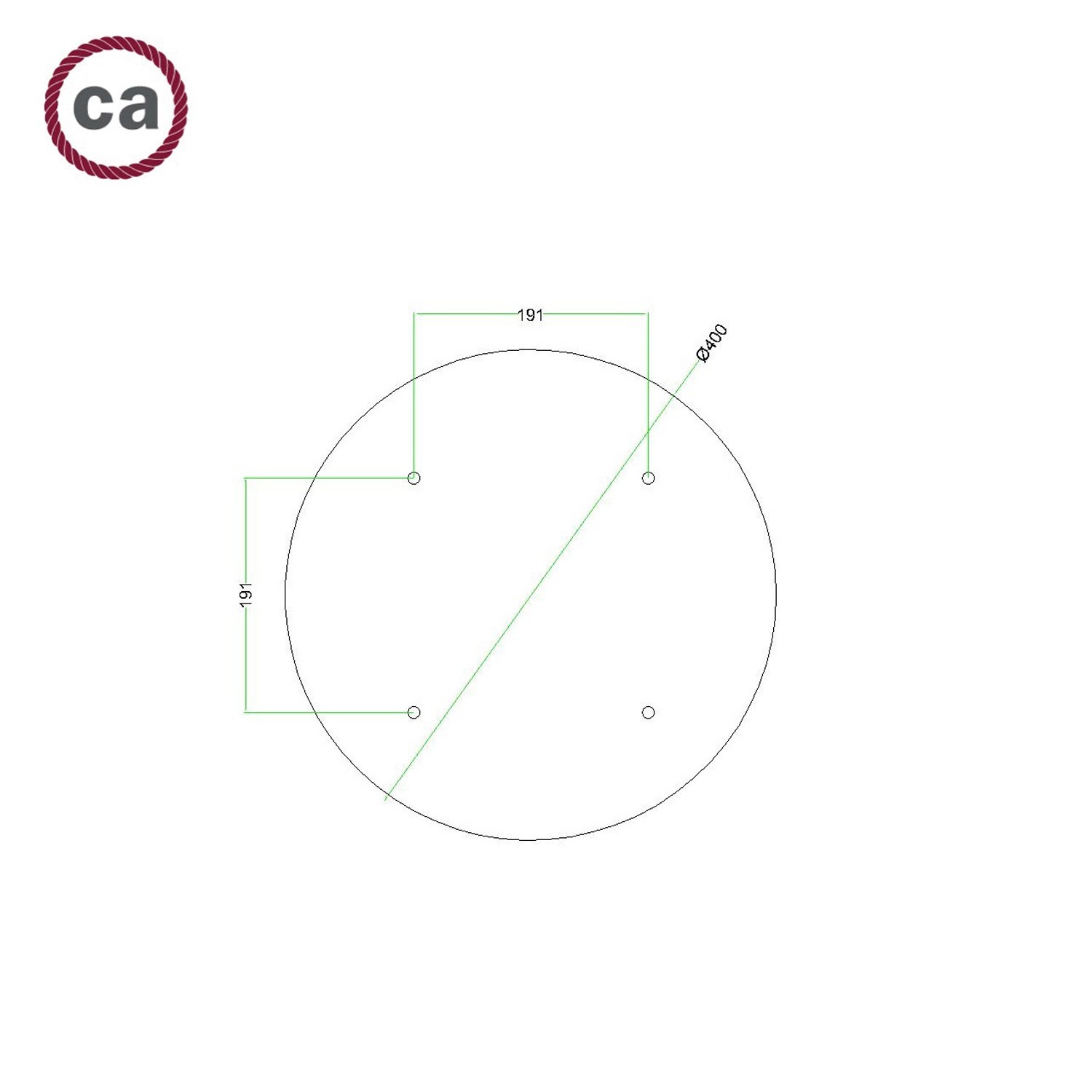 Bodové svietidlo kruhové, 4 zdroje s tienidlami Tub-E14, okrúhly Rose-One XXL