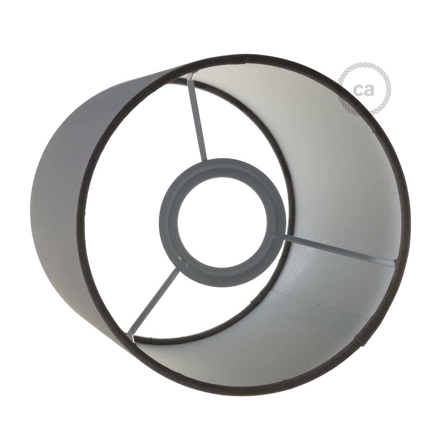 Fermaluce Glam s valcovým tienidlom, Ø 15cm v18cm, kovové nástenné alebo stropné svietidlo