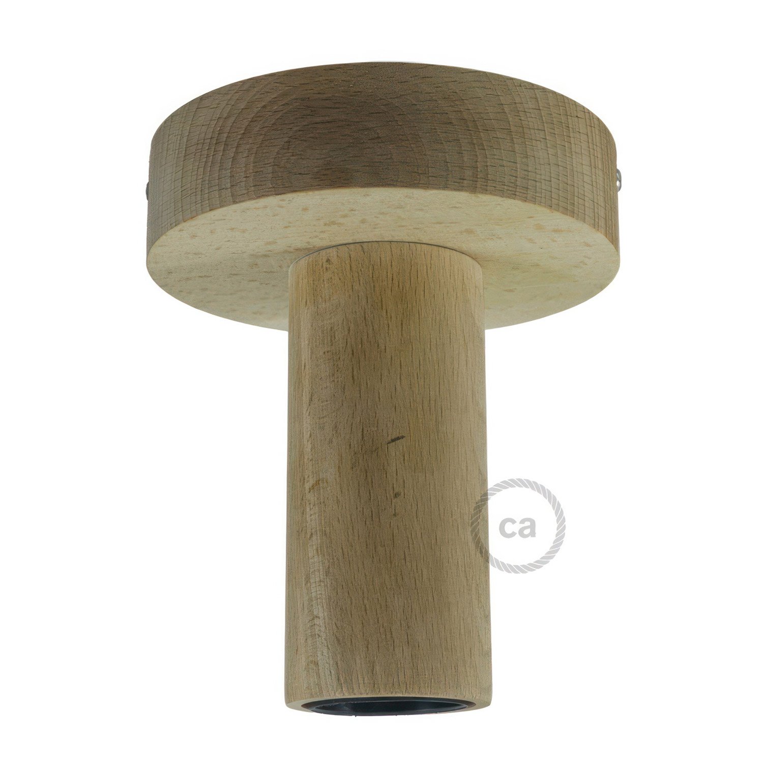 Fermaluce Wood M, lakované drevené podhľadové svietidlo na stenu alebo strop