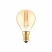 LED zlatá žiarovka C52, rad Carbon, vlákno Klietka, Mini glóbus G45 3,5W E14 stmievateľná 2700K