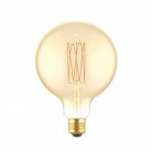 LED zlatá žiarovka C56, rad Carbon, vlákno Klietka, Glóbus G125 7W E27 stmievateľná 2700K