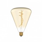 LED zlatá žiarovka H06 Kužeľ 140 8,5W E27 stmievateľná 2200K