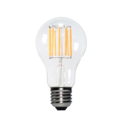 LED žiarovka čírá B02, rad 5V, rovné vertikálne vlákno, Kvapka A60 1,3W E27 stmievateľná 2500K