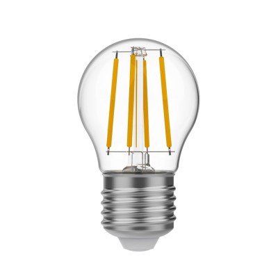 LED žiarovka číra Mini Globe G45 4W 470Lm E27 2700K - E01
