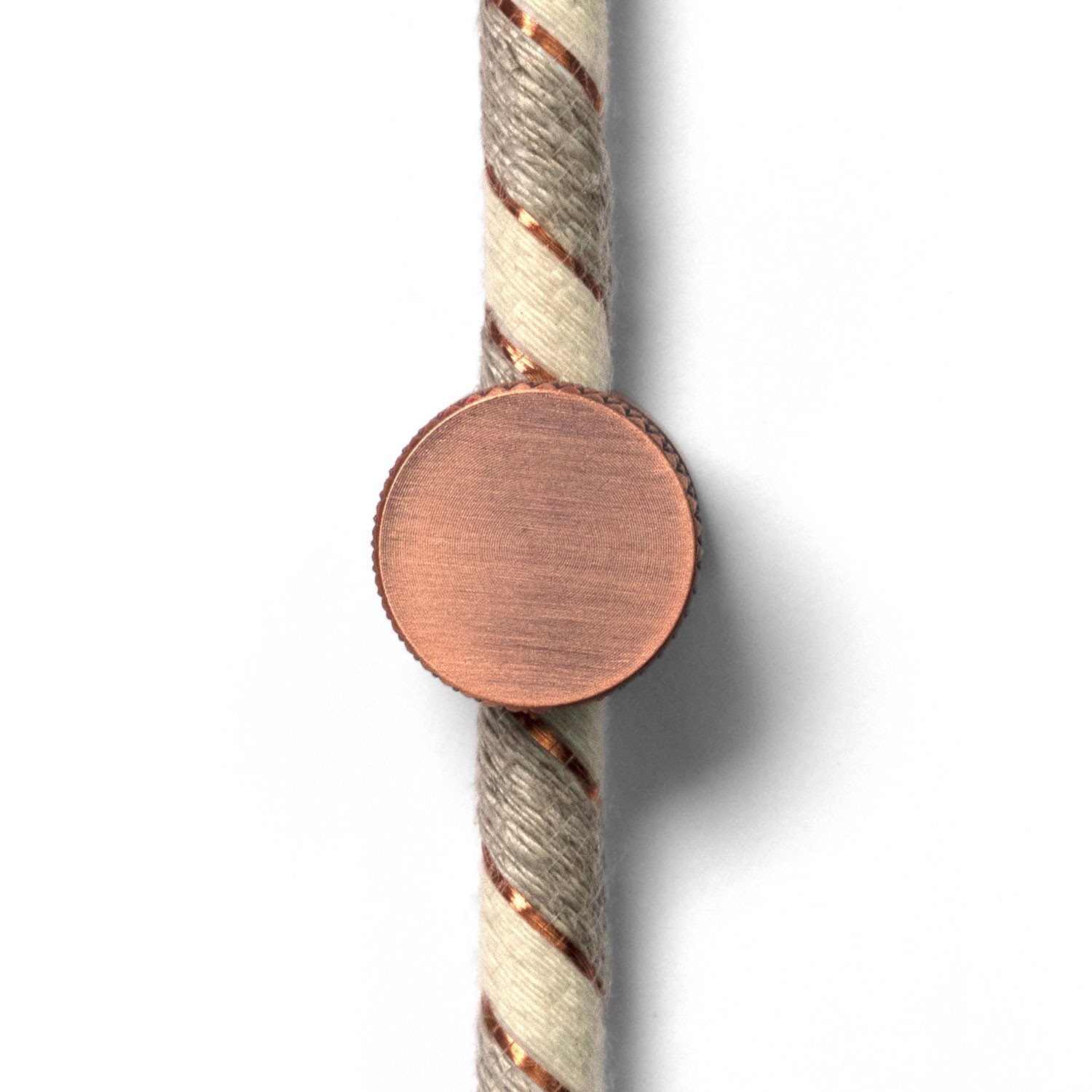 Sarè - upevnenie na stenu, kovová káblová svorka pre textilné káble -2 pieces