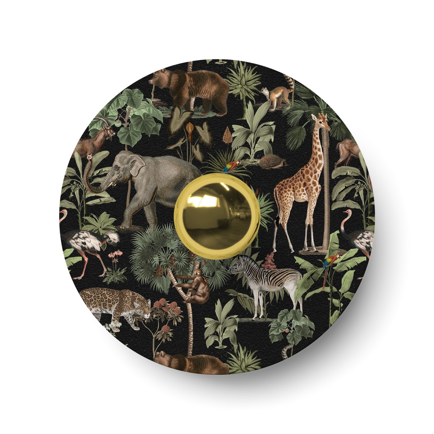 Stínidlo Ellepì mini so zvieratami z džungle "Wildlife Whispers", priemer 24 cm - vyrobené v Taliansku