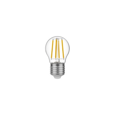 LED žiarovka číra Mini Globe G45 4W 470Lm E27 2700K - E01