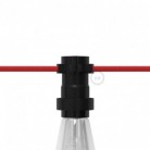 E27 black thermoplastic lamp holder for String Lights