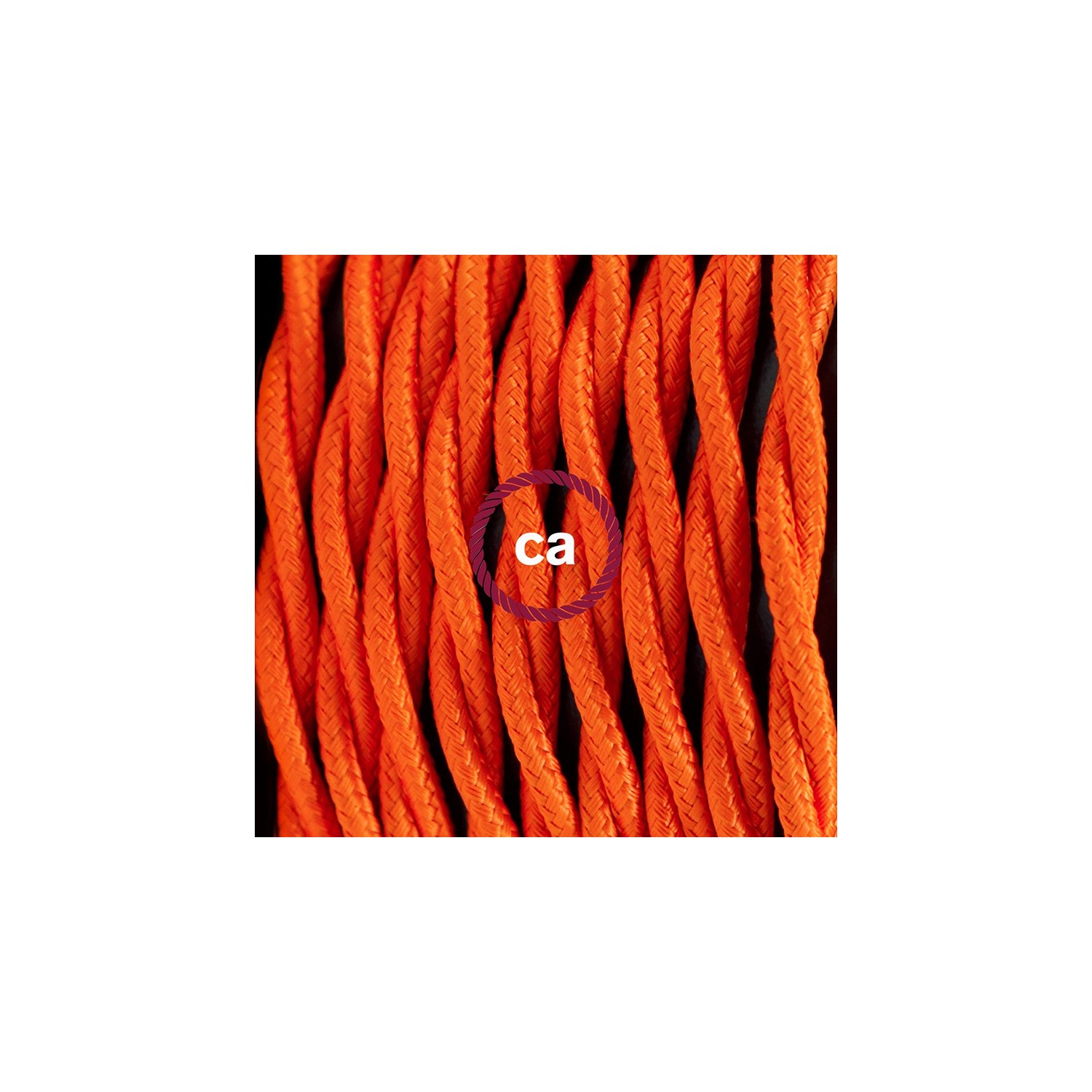 Napájací kábel pre stolnú lampu, TM15 Oranžový hodvábny 1,80 m. Vyberte si farbu zástrčky a vypínača.