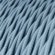 Stočený textilný elektrický kábel, bavlna, jednofarebný, TC53 Oceán