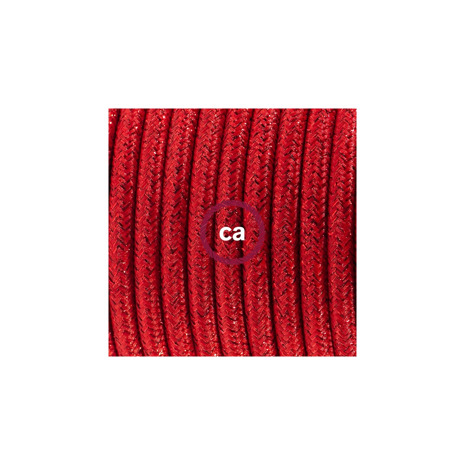 Napájací kábel pre stolnú lampu, RL09 Červený hodvábny 1,80 m. Vyberte si farbu zástrčky a vypínača.
