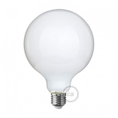 LED žiarovka s mliečnym sklom - Glóbus G125 - 7W E27 Stmievateľná 2700K