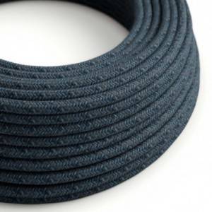 Okrúhly textilný elektrický kábel potiahnutý bavlnou - Blue Mirage RX10