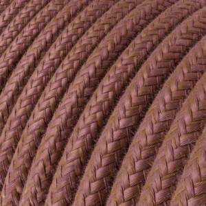 Okrúhly textilný elektrický kábel potiahnutý bavlnou - Marsala RX11