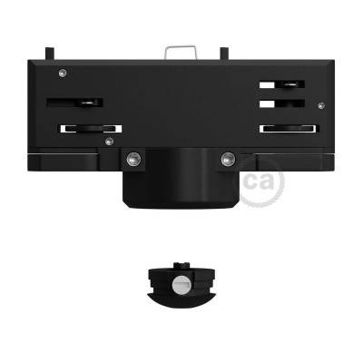Eutrac čierny závesný adaptér pre koľajnicové konzoly s 3 - fázovým obvodom