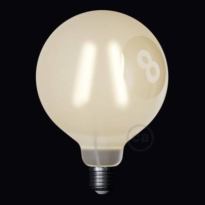 LED žiarovka - Glóbus G125 so špirálovým vláknom - Tattoo Lamp® Otto 4W E27 2700K