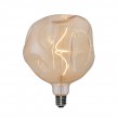 Zlatá LED žiarovka - deformovaná - Glóbus G180, špirálové vlákno 5W E27 Stmievateľná 1800K