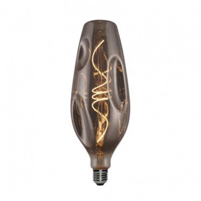 LED žiarovka Smoky - deformovaná - Fľaša, špirálové vlákno 5W E27 Stmievateľná 2000K