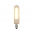 Valcová LED s bielou saténovou bankou, E14, 4W, Stmievateľná, 2700 K