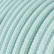 Okrúhly textilný elektrický kábel, bavlna, RC18 zelený Celadon