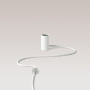 Lampada magnetica plug-in con attacco E27 e spina UK - Bianco