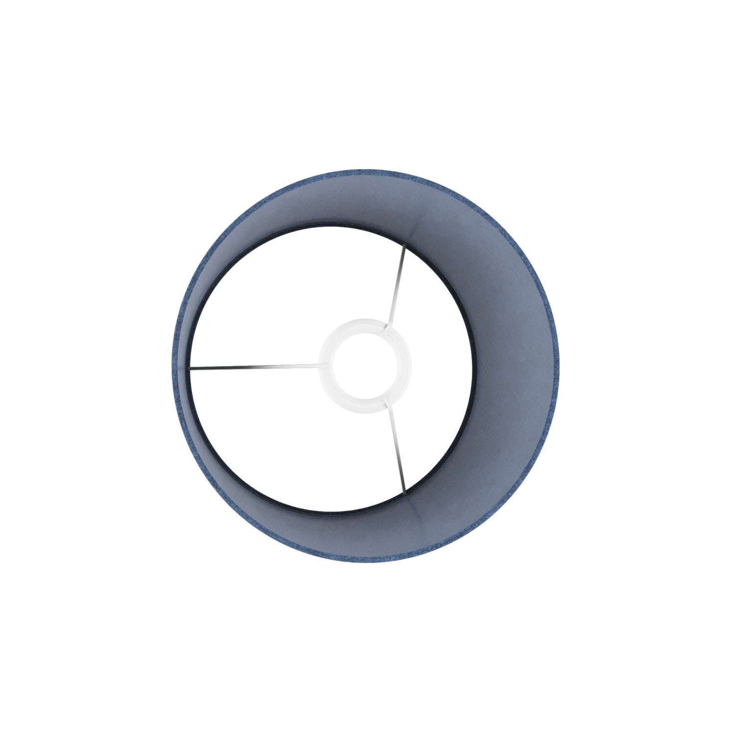 Paralume Athena con attacco E27 per lampada da tavolo o da terra - Made in Italy - Lana Blu