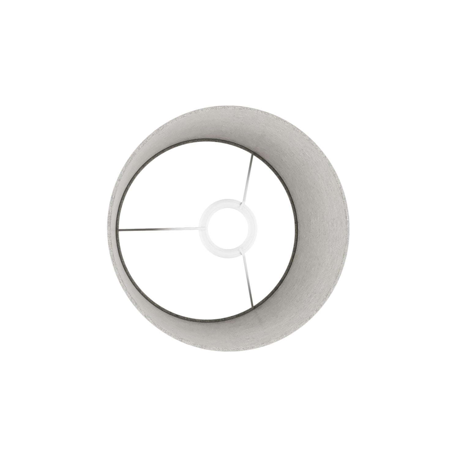 Paralume Athena con attacco E27 per lampada da tavolo o da terra - Made in Italy - Lana Grigio Chiaro