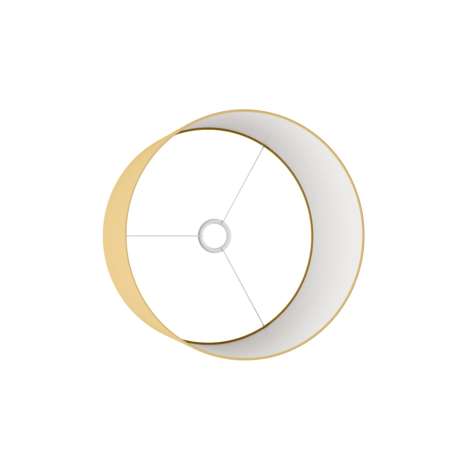 Paralume Cilindro L in tessuto con attacco E27 - Made in Italy - Arenal Oro