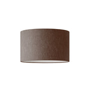 Paralume Cilindro L in tessuto con attacco E27 - Made in Italy - Camelot Marrone