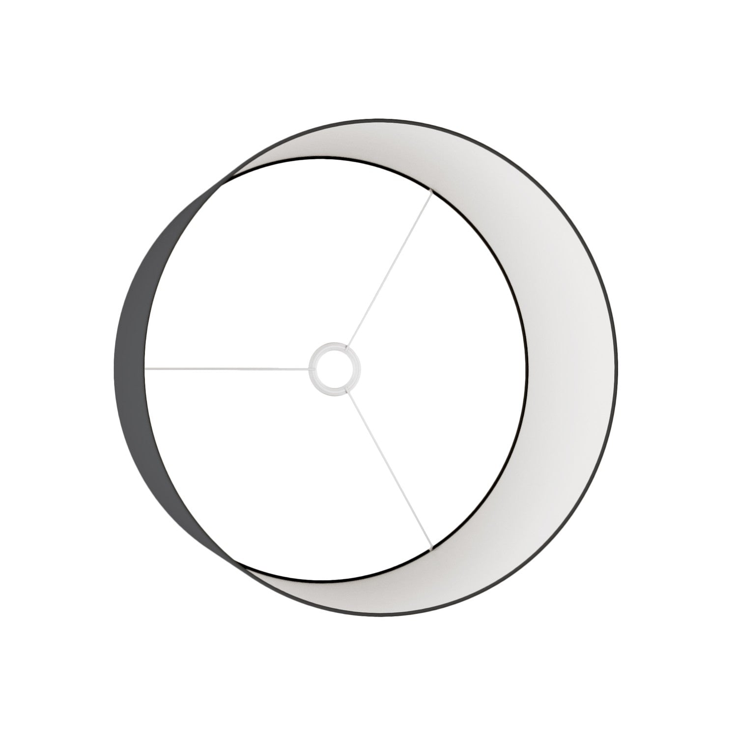 Paralume Cilindro XL in tessuto con attacco E27 - Made in Italy - Teletta Antracite