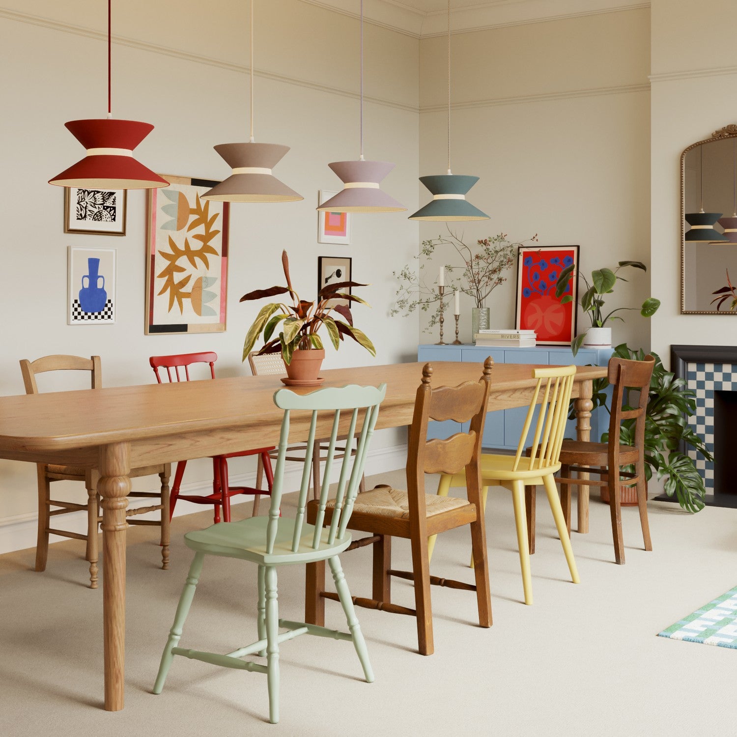 Paralume in tessuto Clessidra per lampada a sospensione - Lana Marrone Lana sabbia