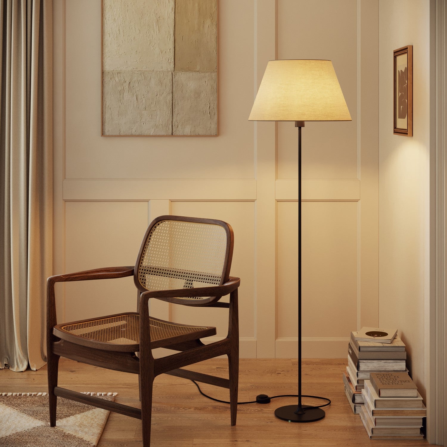 Paralume Impero L per lampada da tavolo o applique con attacco E27 - Made in Italy - Arenal Tortora