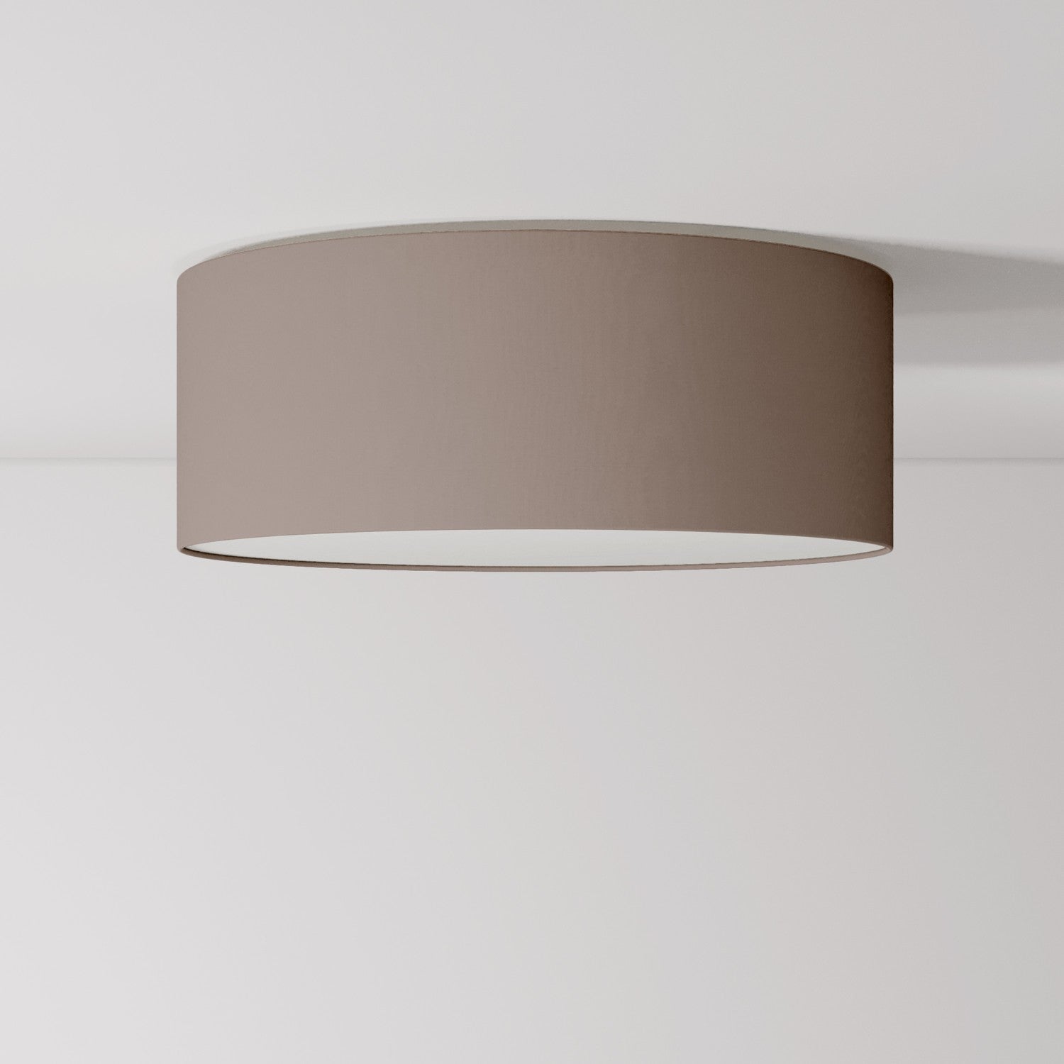 Plafoniera in tessuto Medium Slim - Made in Italy - Arenal Cenere