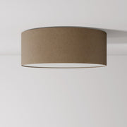 Plafoniera in tessuto Medium Slim - Made in Italy - Lana Marrone