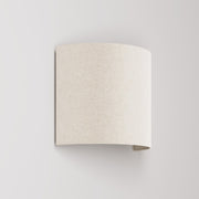 Applique Ventola con paralume in tessuto - Made in Italy - Lana Sabbia