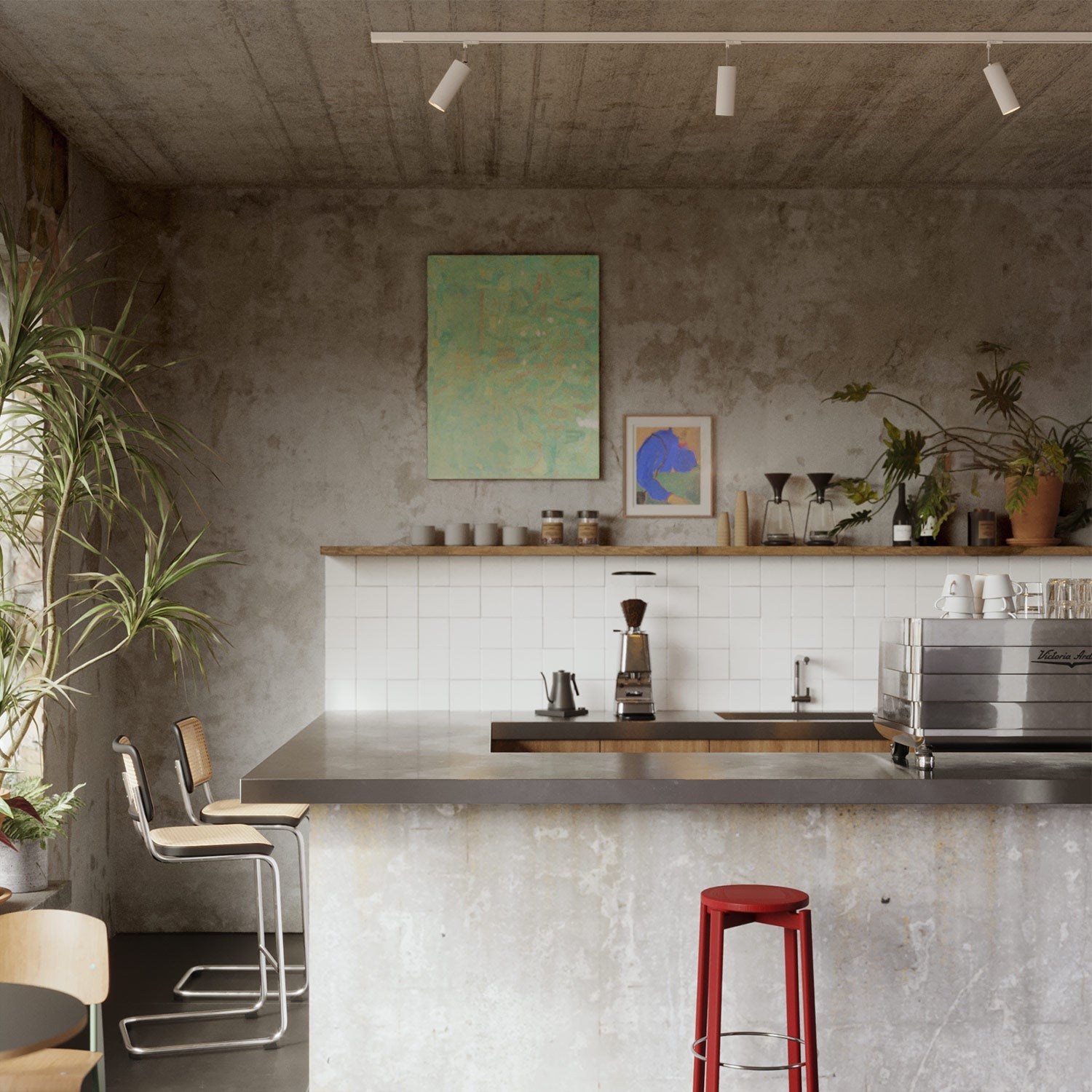 Adattatore Stucchi Bianco per binario trifase - per estensione o snodo