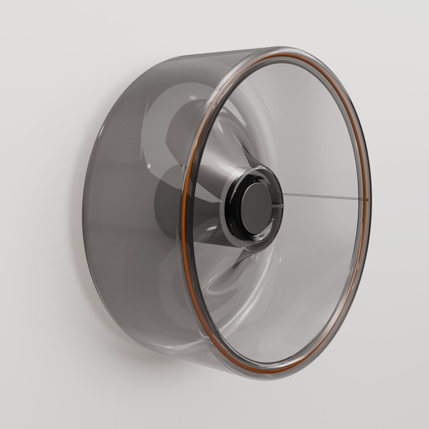 Applique con lampadina Ghost smoky - Bianco